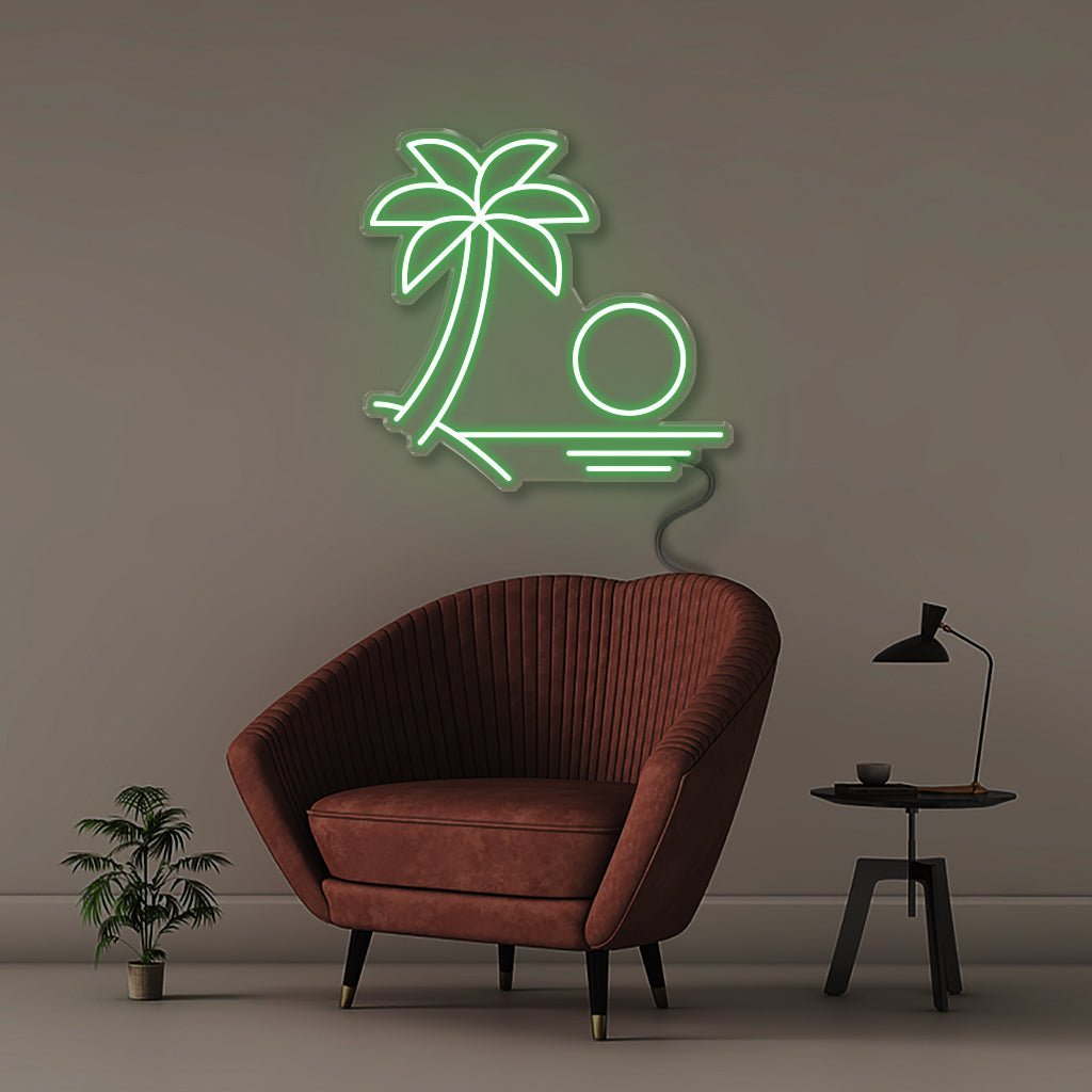 Beach - Neonific - LED Neon Signs - 50 CM - Green