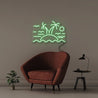 Beach and Waves - Neonific - LED Neon Signs - 50 CM - Green