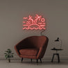 Beach and Waves - Neonific - LED Neon Signs - 50 CM - Red