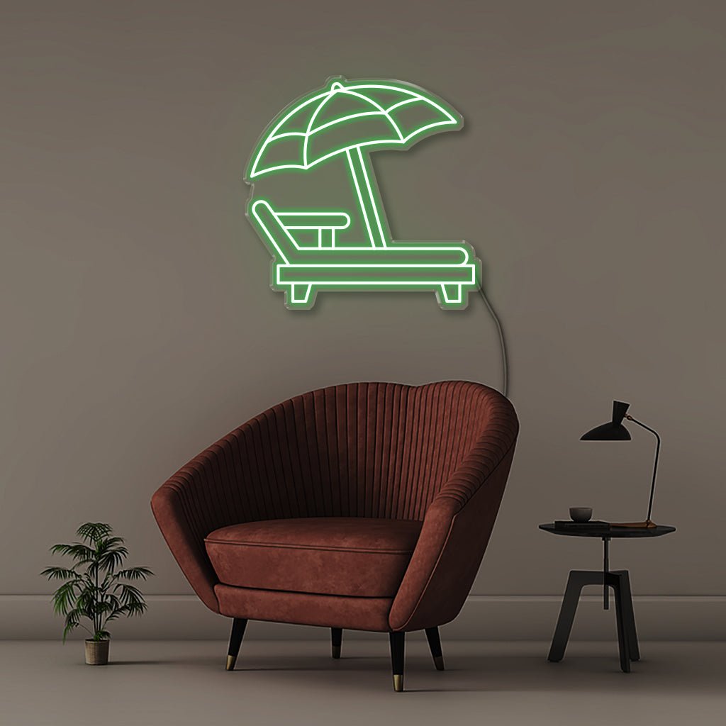Beach Chair - Neonific - LED Neon Signs - 50 CM - Green