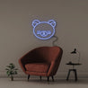 Bear Face - Neonific - LED Neon Signs - 50 CM - Blue