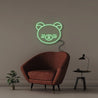 Bear Face - Neonific - LED Neon Signs - 50 CM - Green