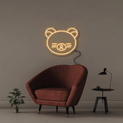 Bear Face - Neonific - LED Neon Signs - 50 CM - Orange