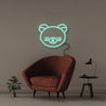 Bear Face - Neonific - LED Neon Signs - 50 CM - Sea Foam
