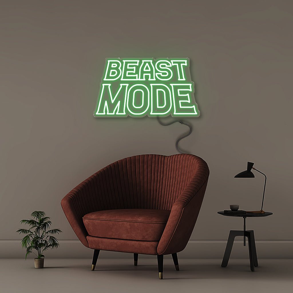 Beastmode - Neonific - LED Neon Signs - 50 CM - Green