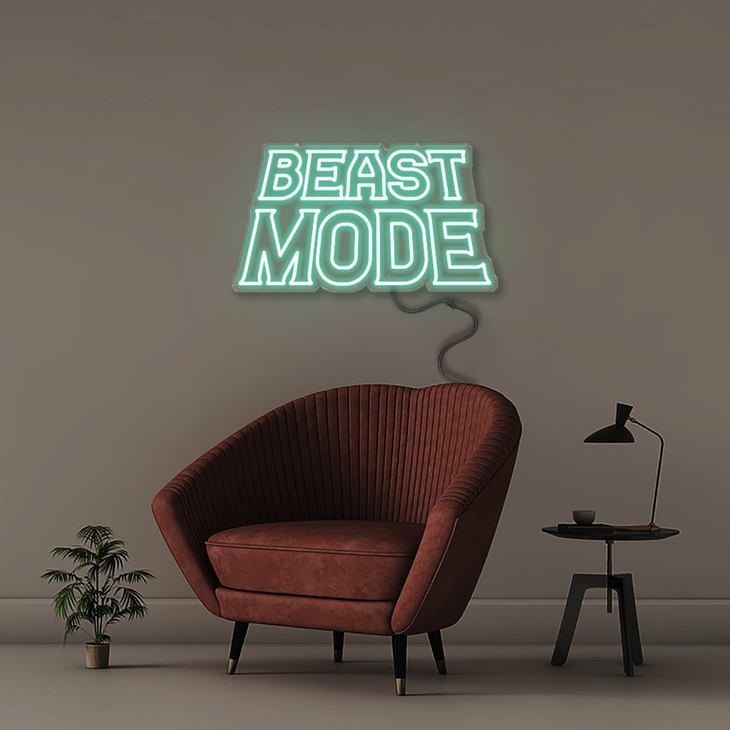 Beastmode - Neonific - LED Neon Signs - 50 CM - Sea Foam