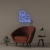 Beer Cigar - Neonific - LED Neon Signs - 50 CM - Blue