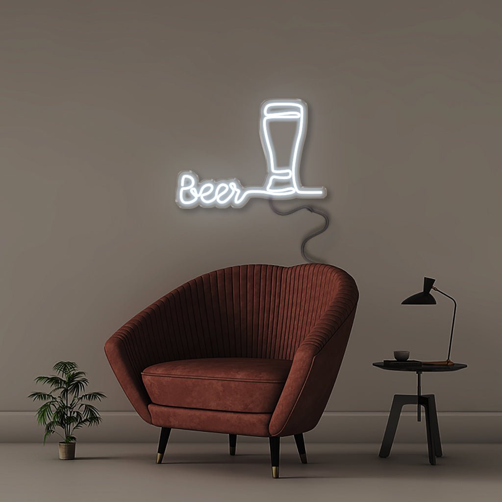 Beer - Neonific - LED Neon Signs - 50 CM - Cool White