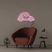 Beetle Car - Neonific - LED Neon Signs - 50 CM - Light Pink