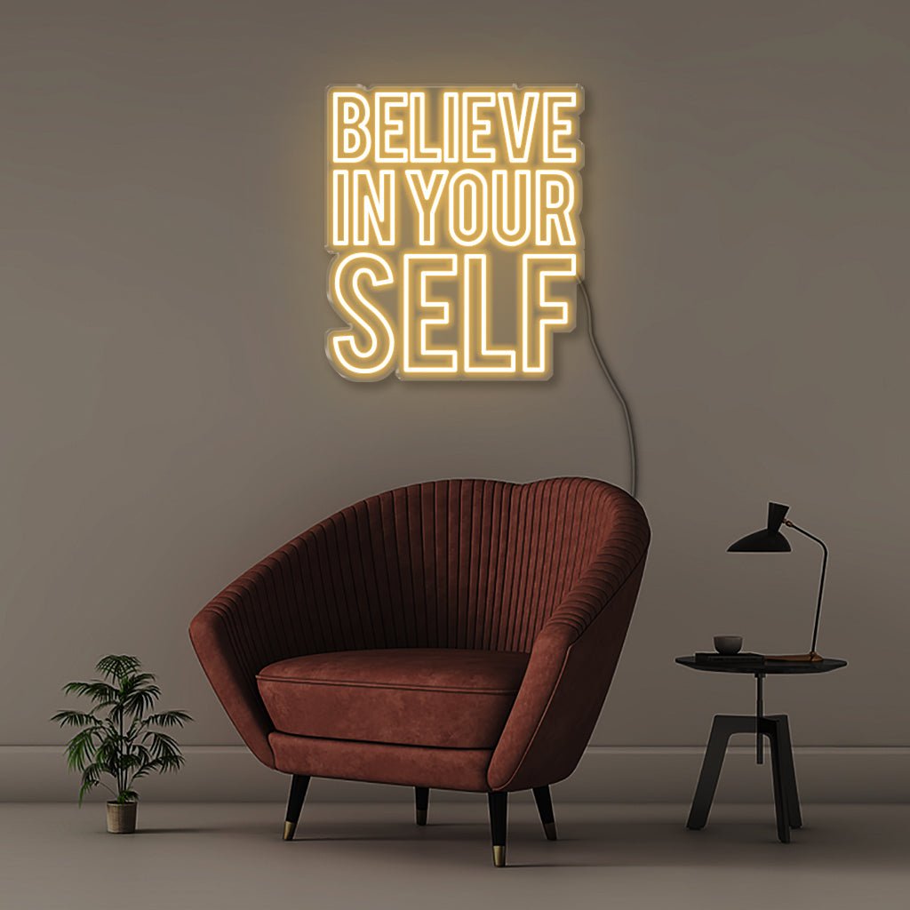 Believe in Yourself - Neonific - LED Neon Signs - 50 CM - Warm White