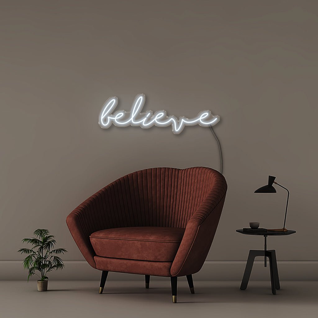 Believe - Neonific - LED Neon Signs - 75 CM - Cool White
