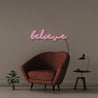 Believe - Neonific - LED Neon Signs - 75 CM - Light Pink