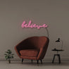 Believe - Neonific - LED Neon Signs - 75 CM - Pink