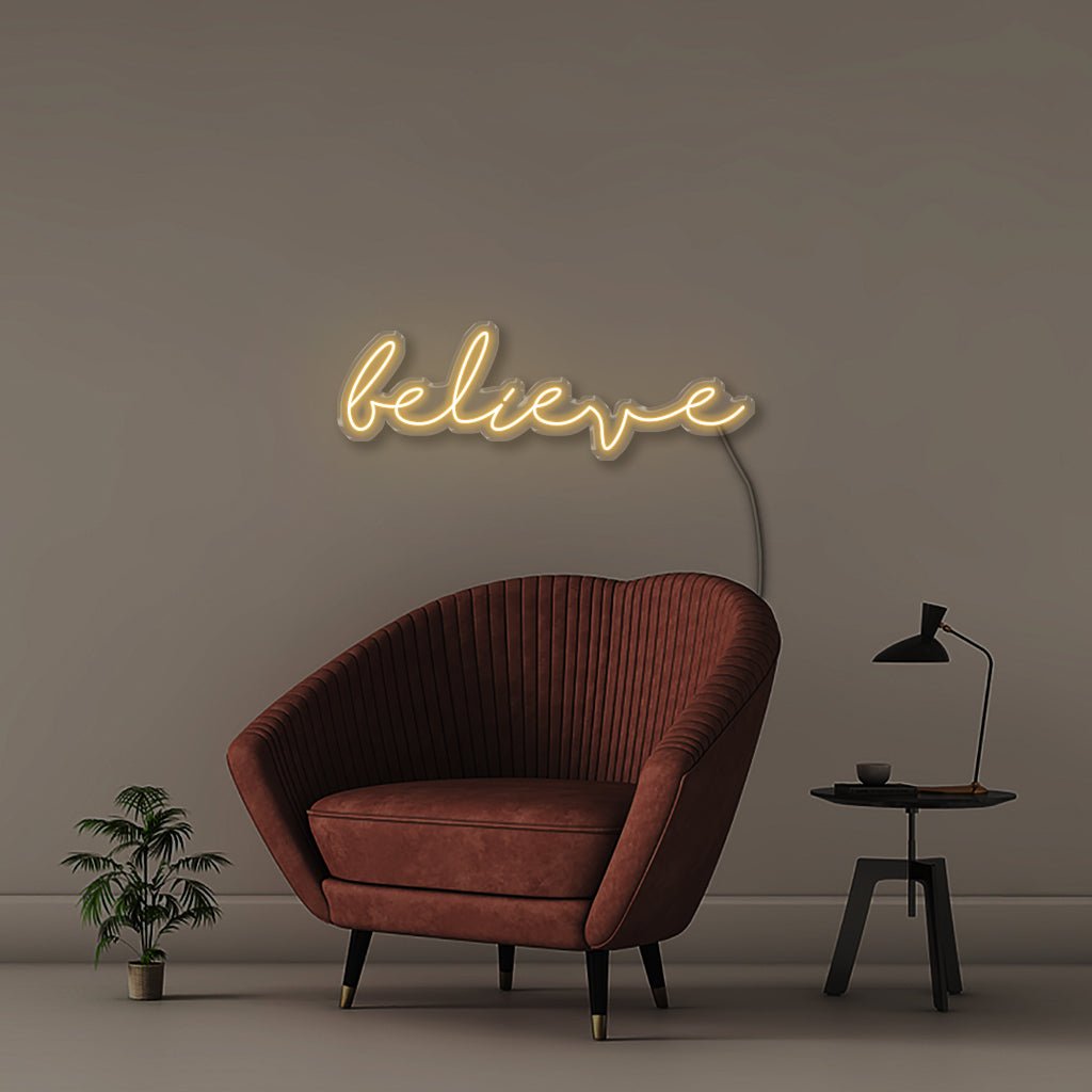 Believe - Neonific - LED Neon Signs - 75 CM - Warm White
