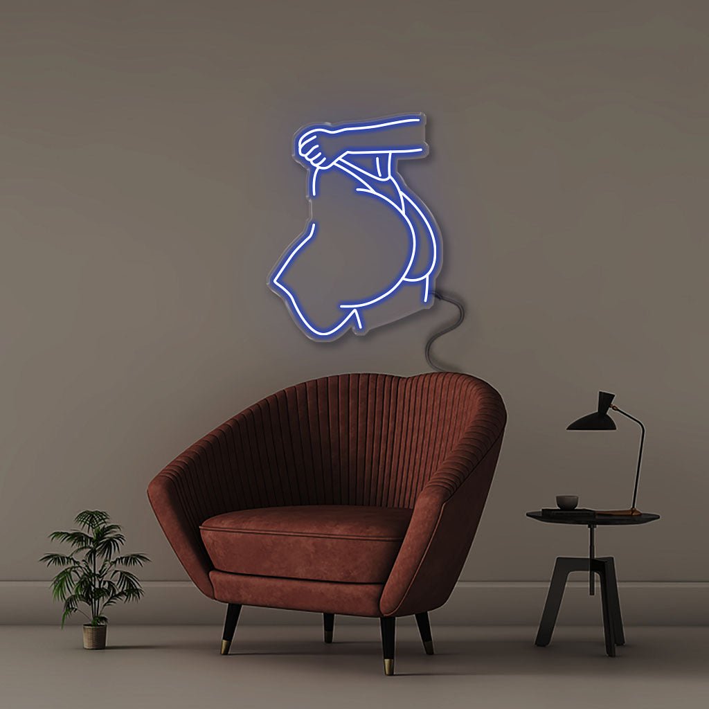 Big Ass - Neonific - LED Neon Signs - 50 CM - Blue