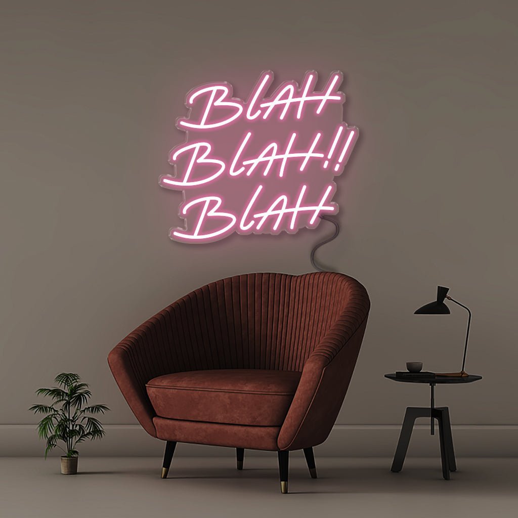 Blah - Neonific - LED Neon Signs - 50 CM - Light Pink