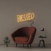 Blessed 2 - Neonific - LED Neon Signs - 50 CM - Orange