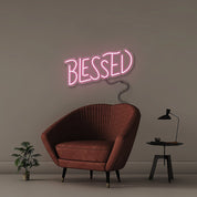 Blessed 2 - Neonific - LED Neon Signs - 50 CM - Light Pink
