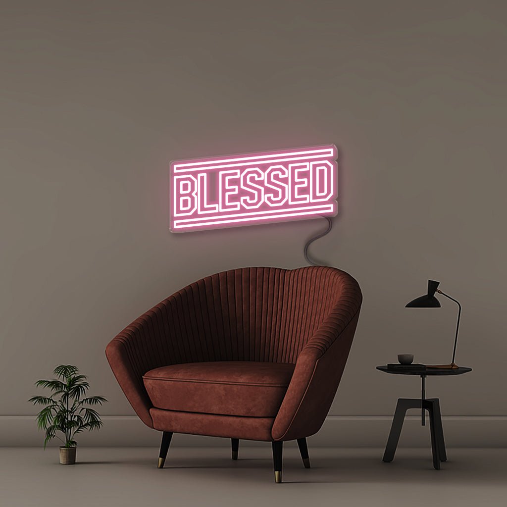 Blessed - Neonific - LED Neon Signs - 50 CM - Light Pink