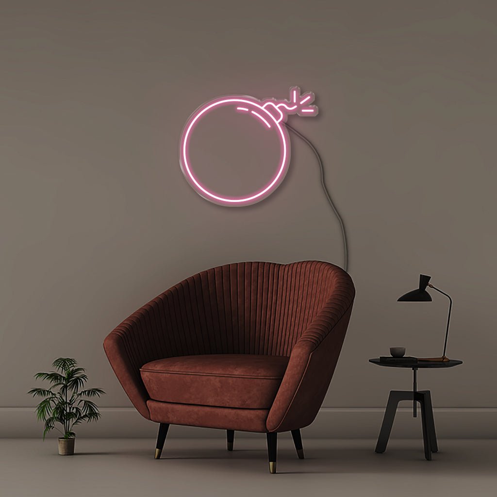 Bomb - Neonific - LED Neon Signs - 50 CM - Light Pink
