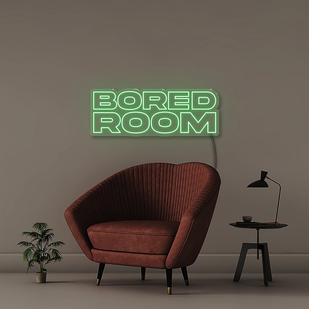 Bored Room - Neonific - LED Neon Signs - 75 CM - Green
