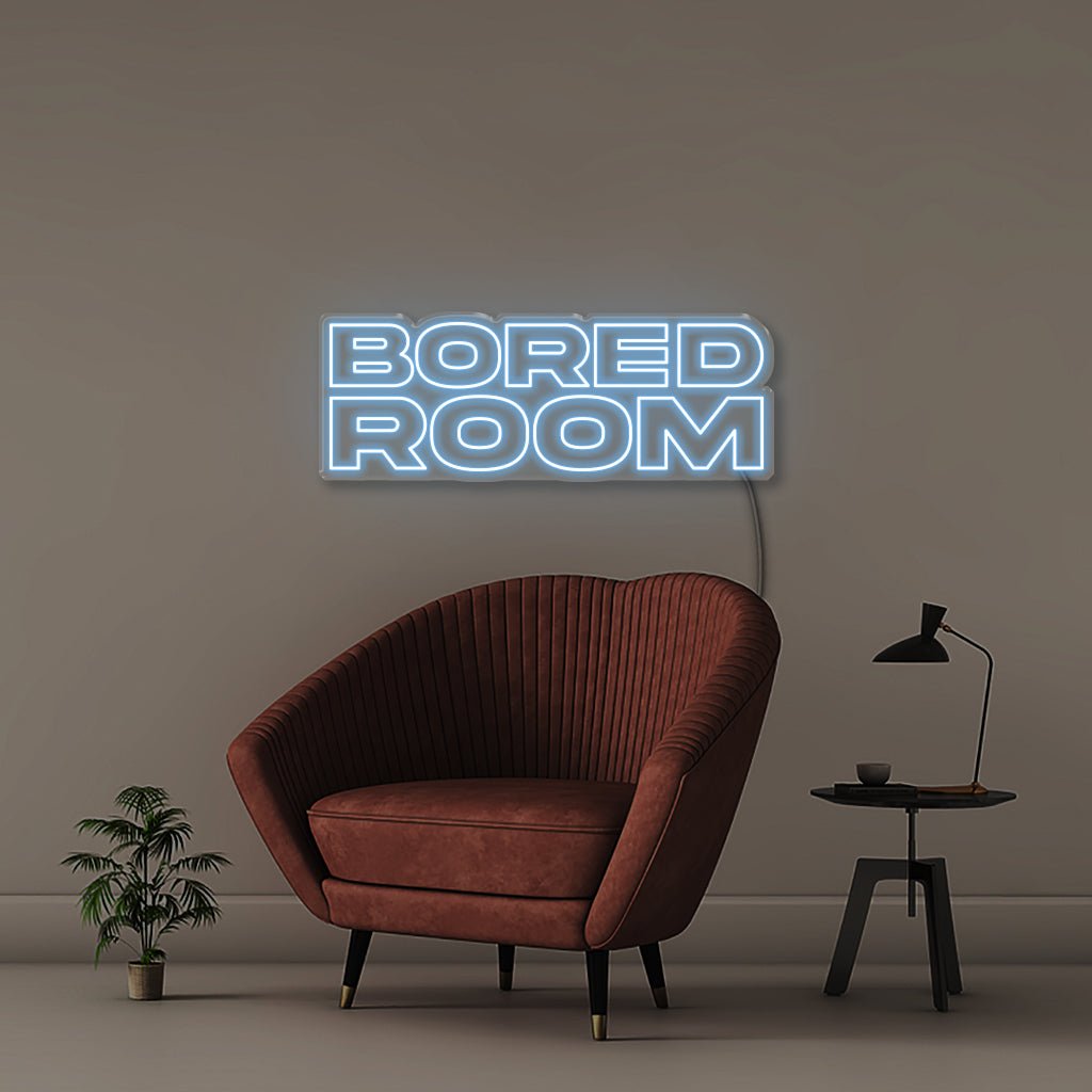 Bored Room - Neonific - LED Neon Signs - 75 CM - Light Blue