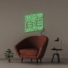 Boys will be boys - Neonific - LED Neon Signs - 50 CM - Green