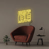 Boys will be boys - Neonific - LED Neon Signs - 50 CM - Yellow