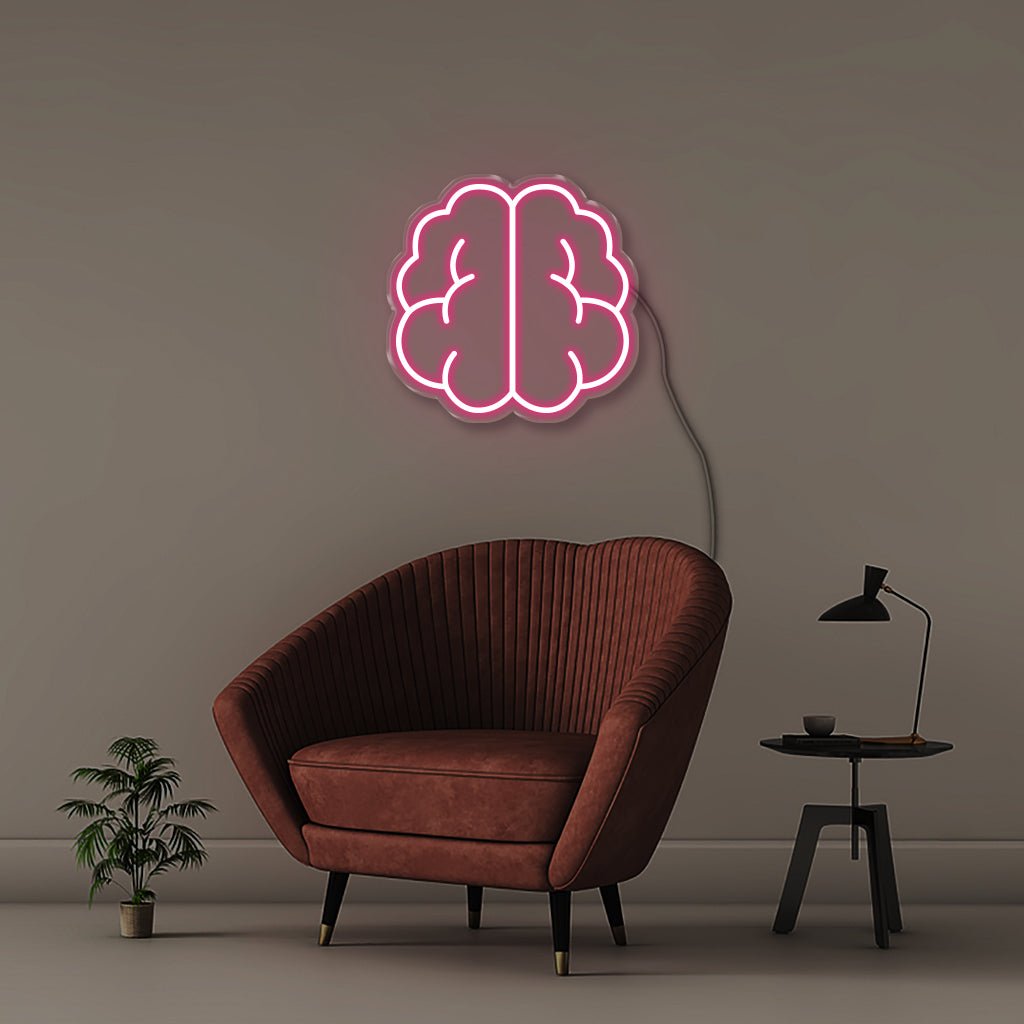 Brain - Neonific - LED Neon Signs - 50 CM - Pink