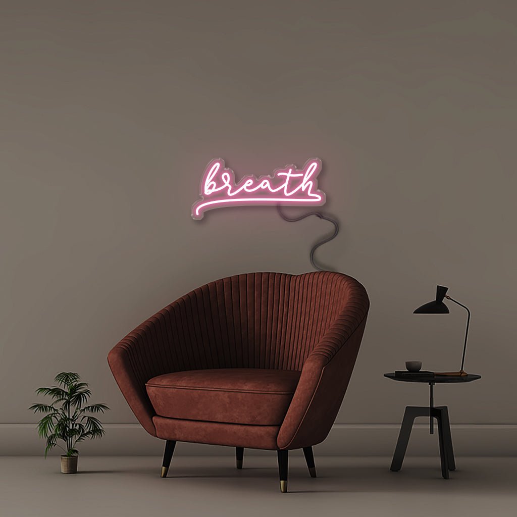Breath - Neonific - LED Neon Signs - 50 CM - Light Pink