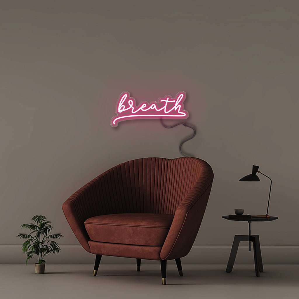 Breath - Neonific - LED Neon Signs - 50 CM - Pink