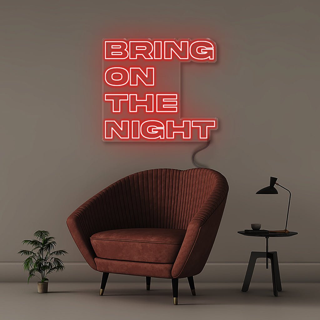 Bring On The Night - Neonific - LED Neon Signs - 75 CM - Red