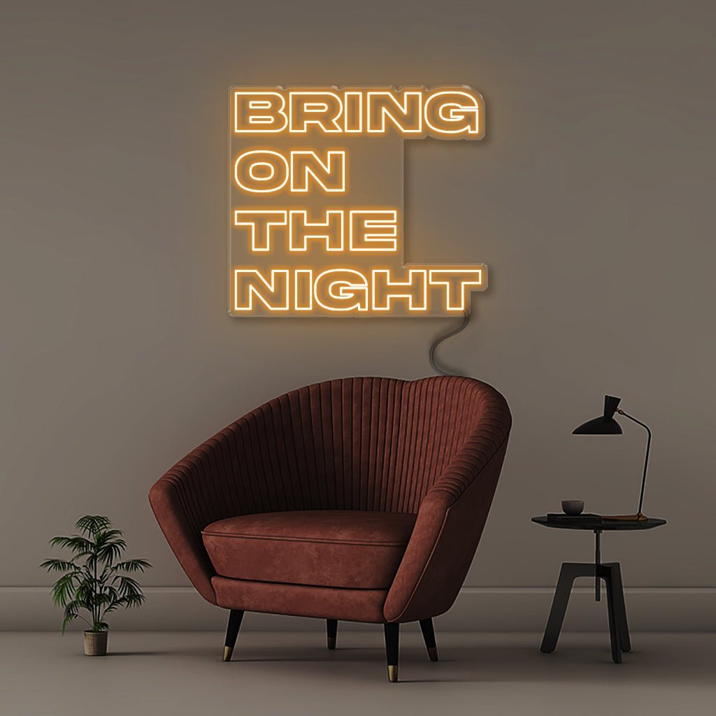 Bring On The Night - Neonific - LED Neon Signs - 75 CM - Orange