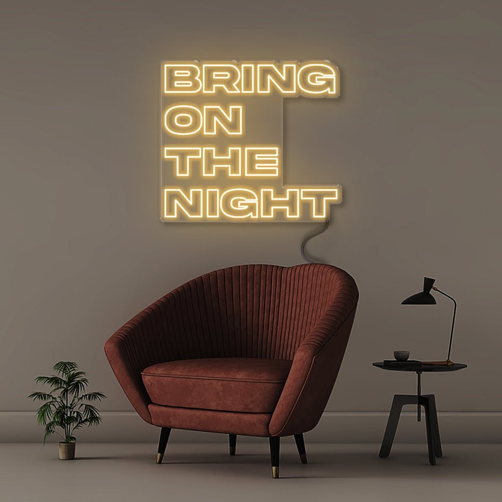 Bring On The Night - Neonific - LED Neon Signs - 75 CM - Warm White
