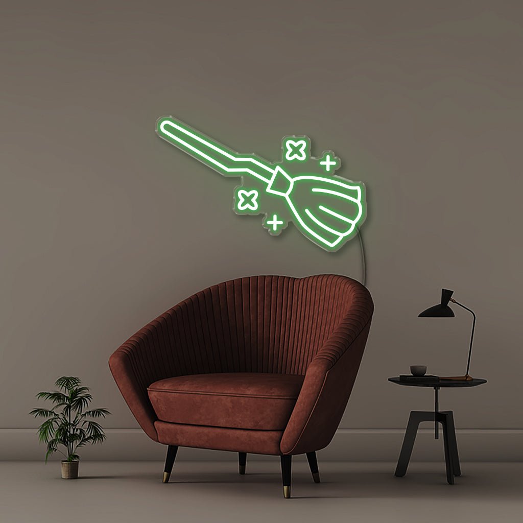 Broom Stick - Neonific - LED Neon Signs - 50 CM - Green