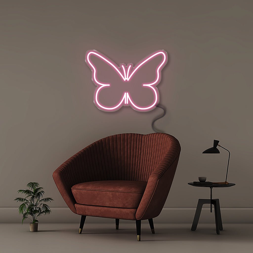 Butterfly - Neonific - LED Neon Signs - 50 CM - Light Pink