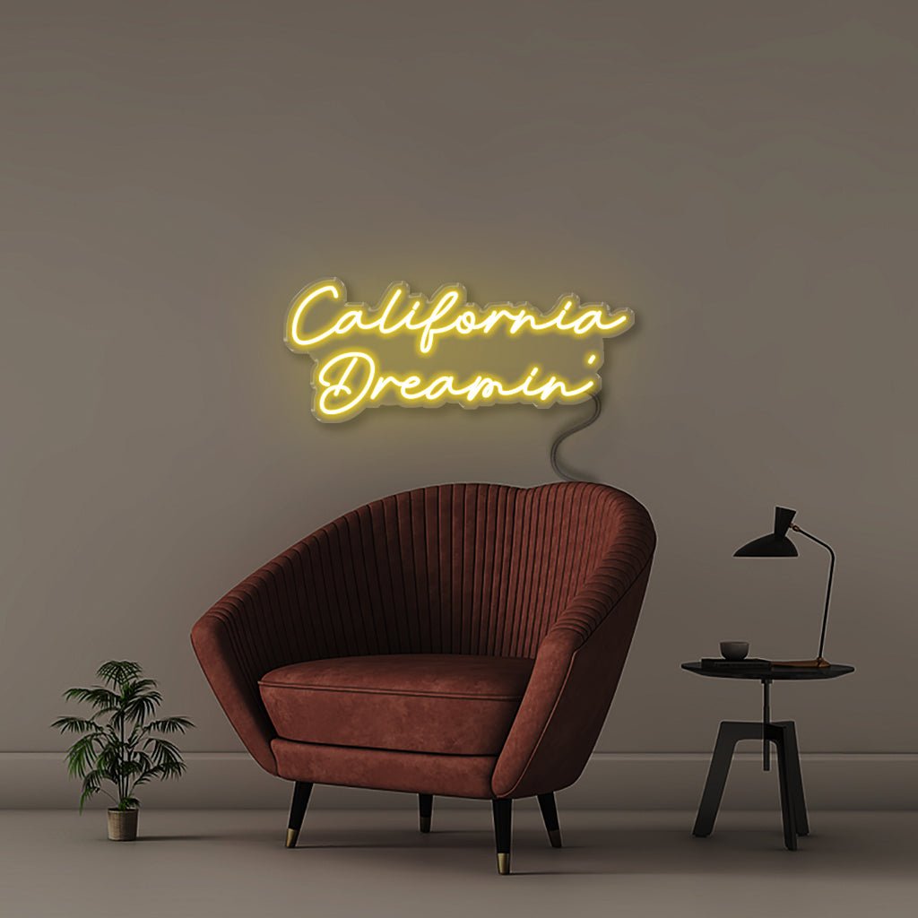 California Dreamin' - Neonific - LED Neon Signs - 75 CM - Yellow