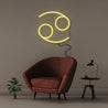 Cancer - Neonific - LED Neon Signs - 50 CM - Yellow