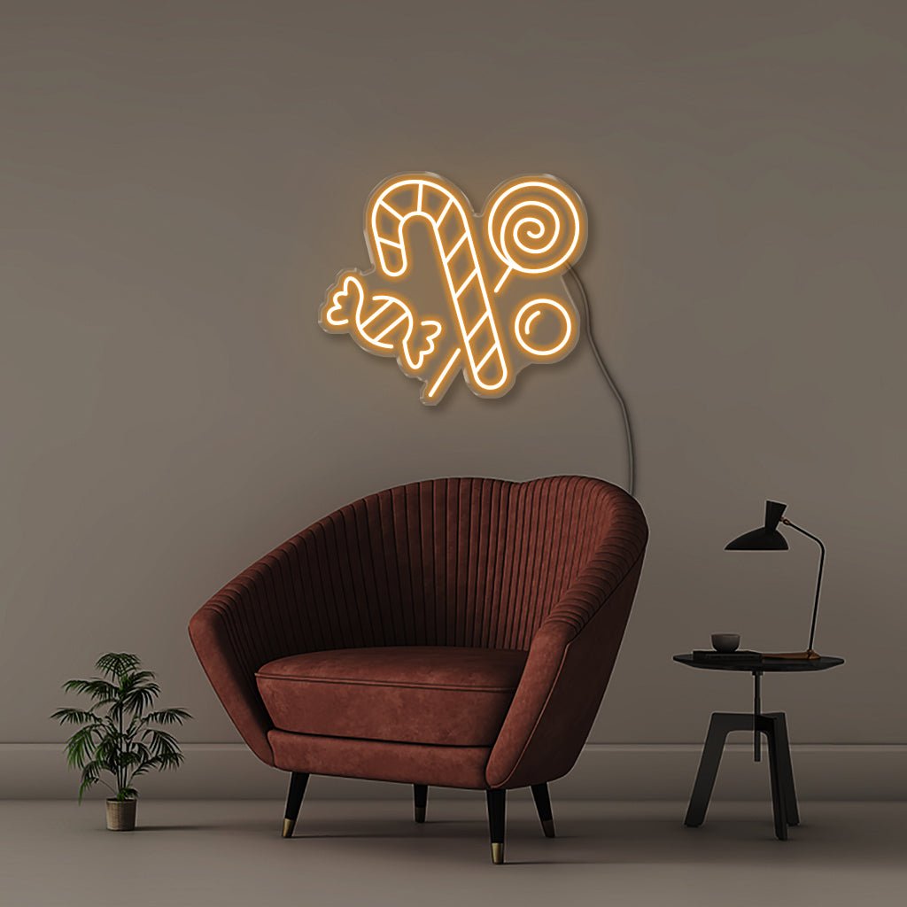 Candy - Neonific - LED Neon Signs - 50 CM - Orange