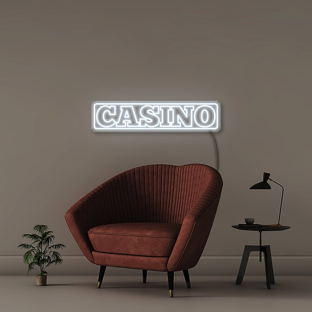 Casino Sign - Neonific - LED Neon Signs - 100 CM - Cool White