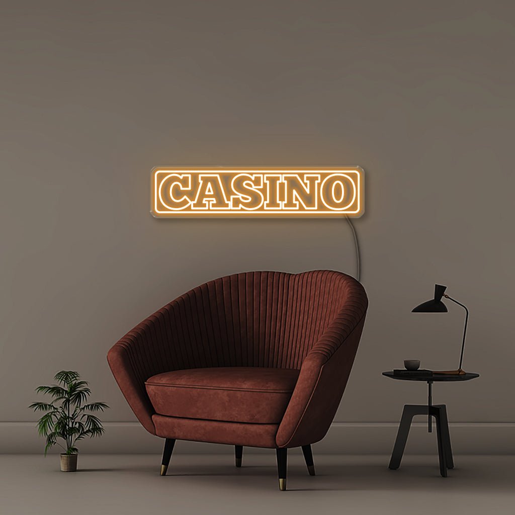 Casino Sign - Neonific - LED Neon Signs - 100 CM - Orange