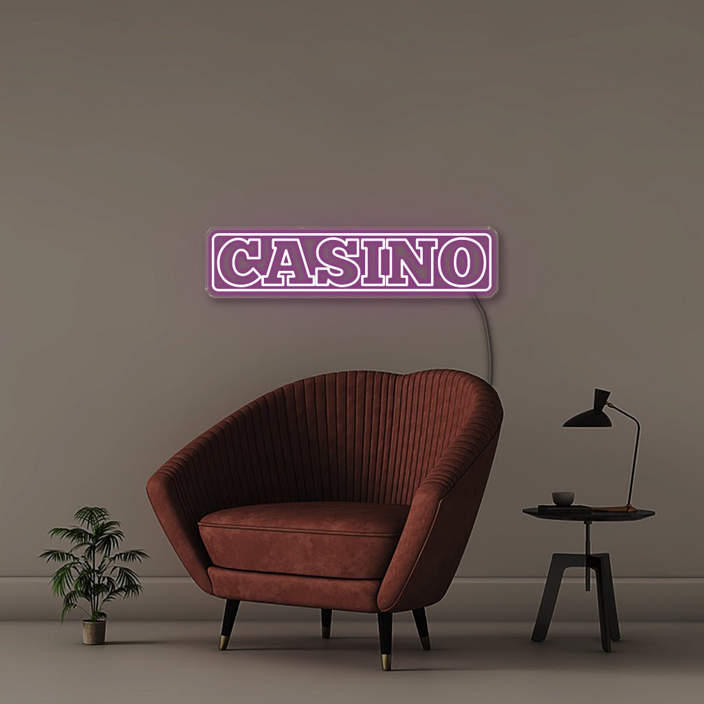 Casino Sign - Neonific - LED Neon Signs - 100 CM - Purple