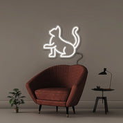 Cat - Neonific - LED Neon Signs - 50 CM - White