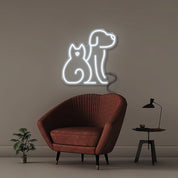 Cat Dog - Neonific - LED Neon Signs - 50 CM - Cool White