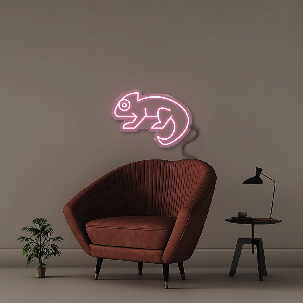 Chameleon - Neonific - LED Neon Signs - 50 CM - Light Pink