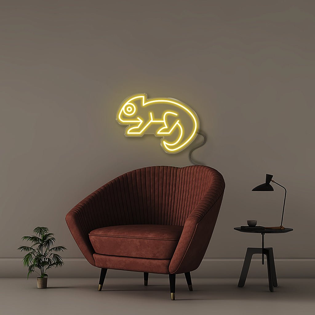 Chameleon - Neonific - LED Neon Signs - 50 CM - Yellow