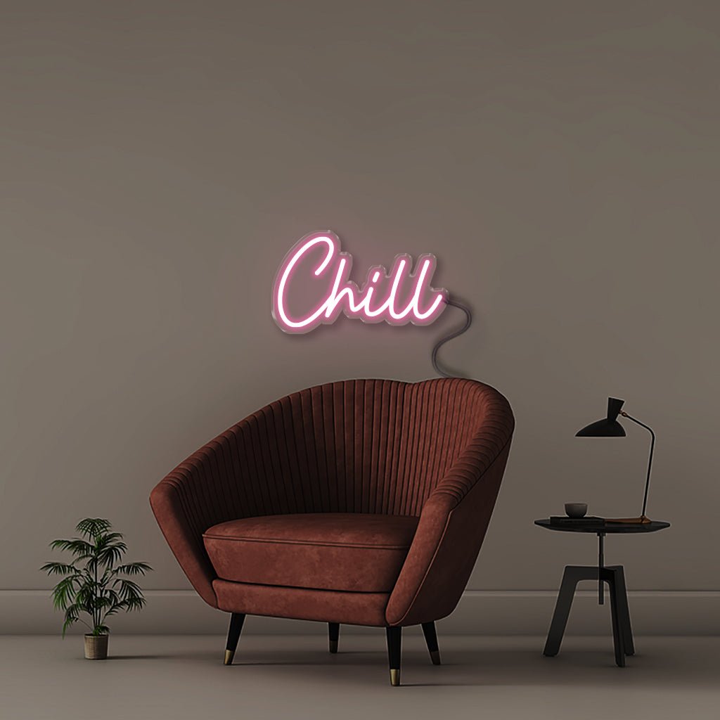 Chill - Neonific - LED Neon Signs - 50 CM - Light Pink
