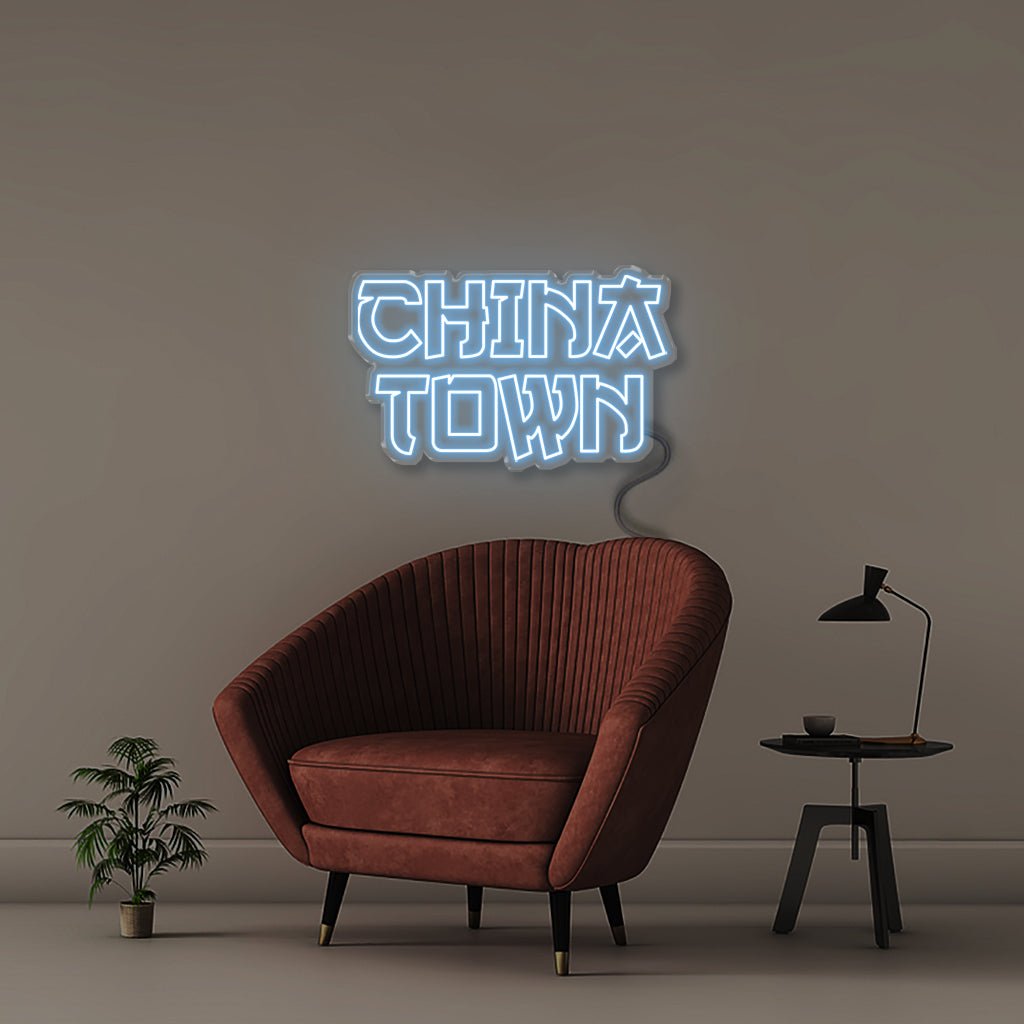 China Town - Neonific - LED Neon Signs - 50 CM - Light Blue