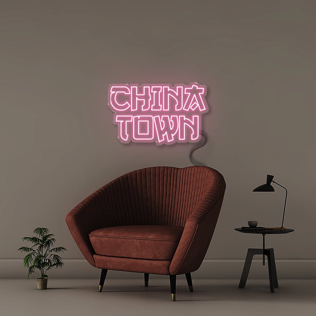 China Town - Neonific - LED Neon Signs - 50 CM - Light Pink