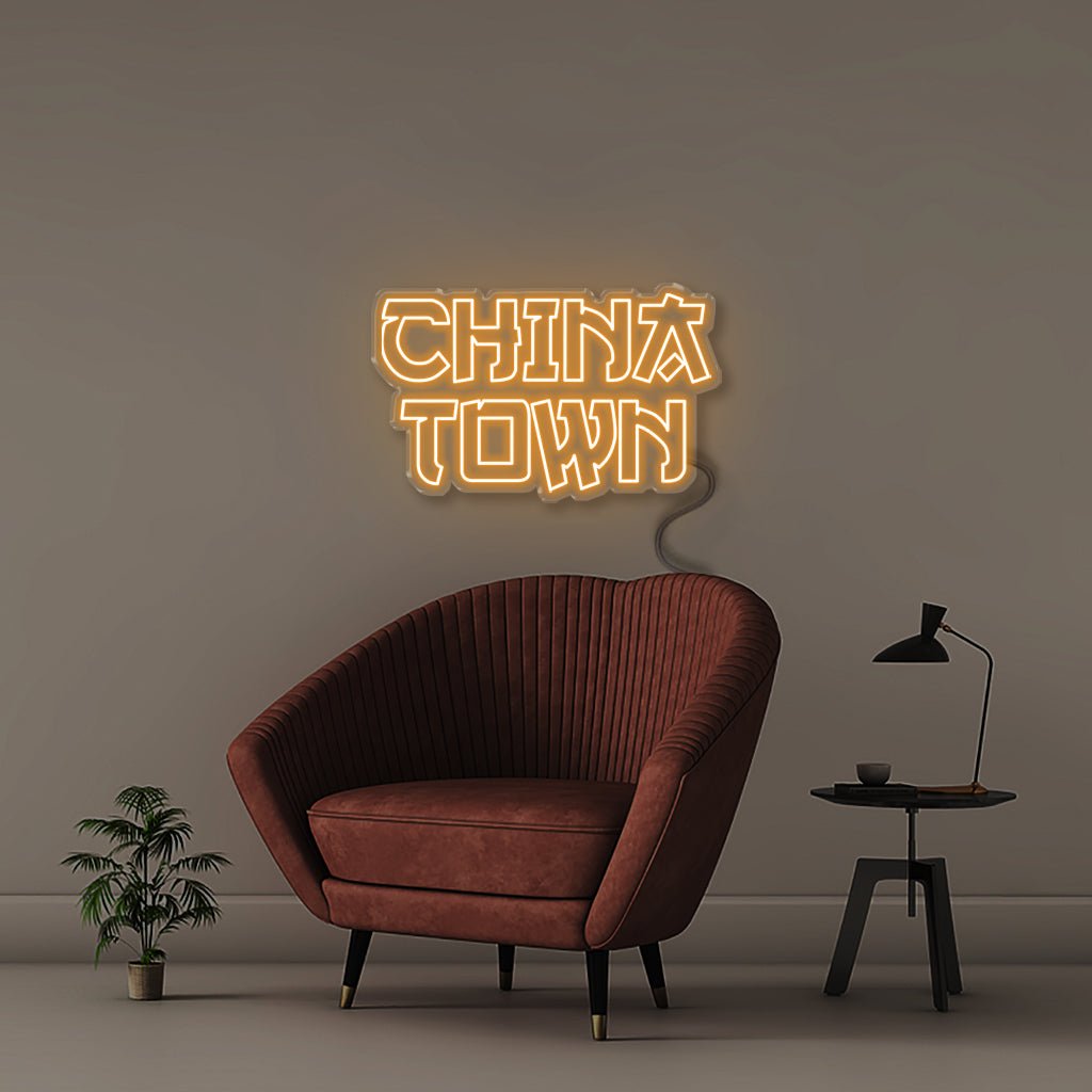 China Town - Neonific - LED Neon Signs - 50 CM - Orange